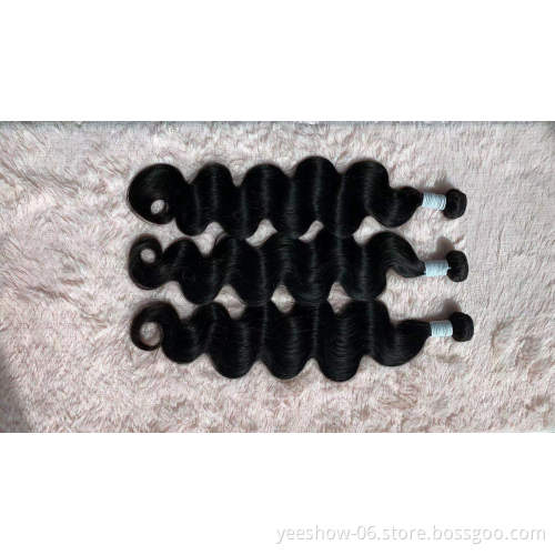 34 inch best cheap affordable clear bags drop ship virgin human hair weave bundle short